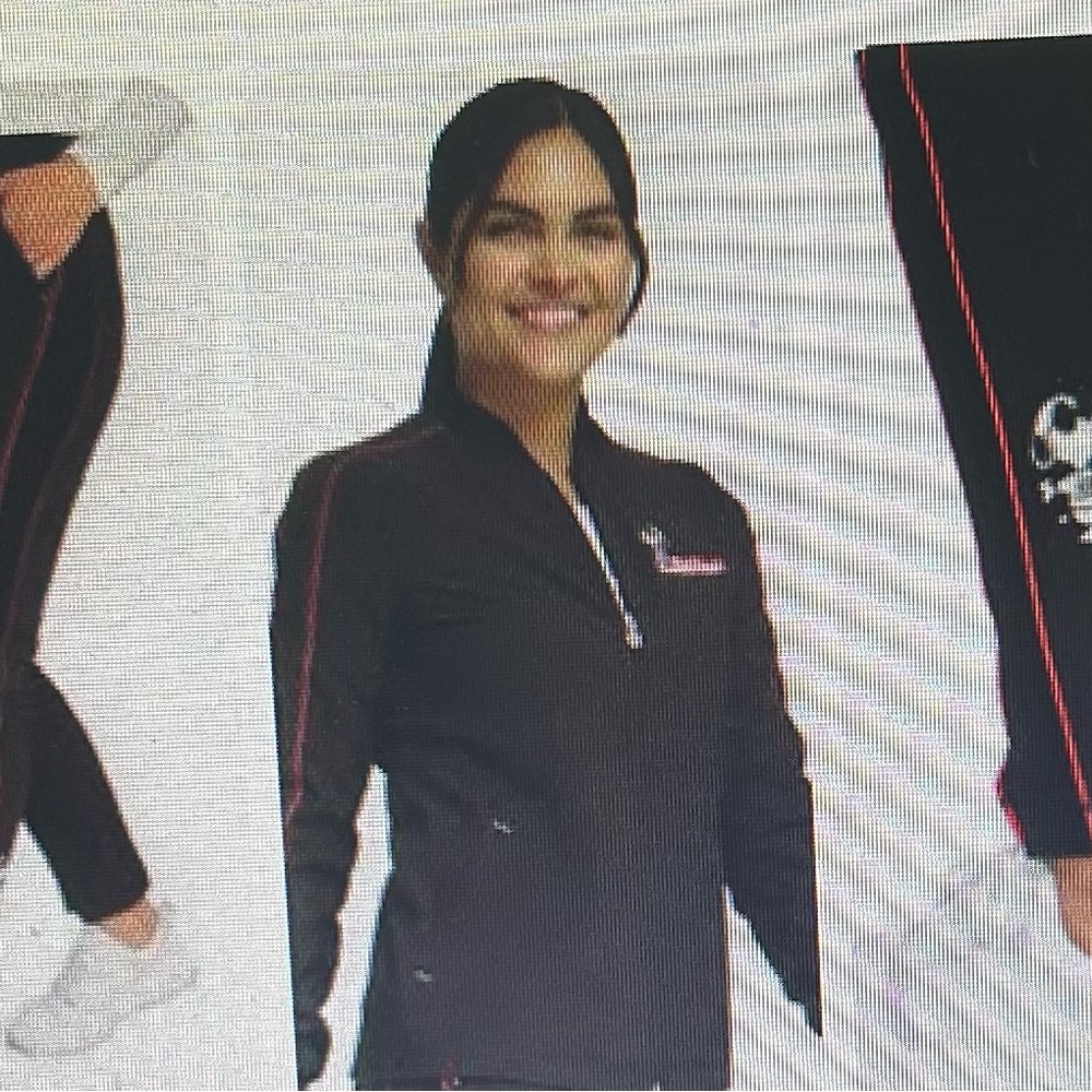 Snoopy Black Joggers and Jacket with Red Stripes